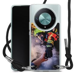 New Carry Case Transparent Stoff schwarz/silber