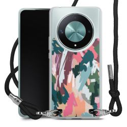 New Carry Case Transparent Stoff schwarz/silber