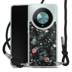 New Carry Case Transparent Stoff schwarz/silber