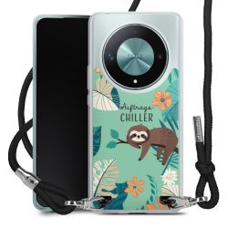 New Carry Case Transparent Stoff schwarz/silber