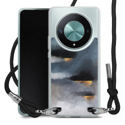 New Carry Case Transparent Stoff schwarz/silber