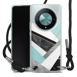 New Carry Case Transparent Stoff schwarz/silber