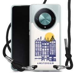 New Carry Case Transparent Stoff schwarz/silber