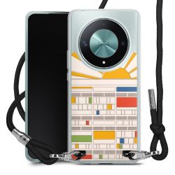 New Carry Case Transparent Stoff schwarz/silber