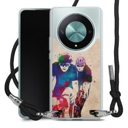 New Carry Case Transparent Stoff schwarz/silber