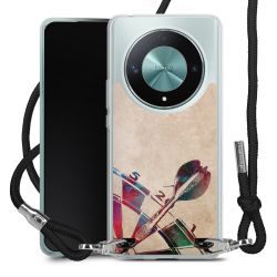 New Carry Case Transparent Stoff schwarz/silber