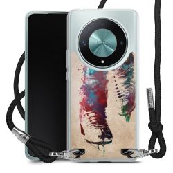 New Carry Case Transparent Stoff schwarz/silber