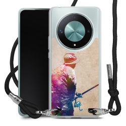 New Carry Case Transparent Stoff schwarz/silber