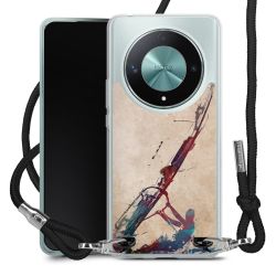 New Carry Case Transparent Stoff schwarz/silber