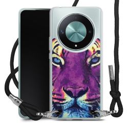 New Carry Case Transparent Stoff schwarz/silber