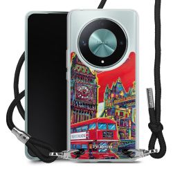 New Carry Case Transparent Stoff schwarz/silber