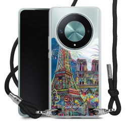 New Carry Case Transparent Stoff schwarz/silber