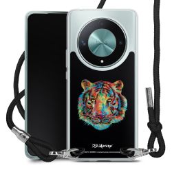 New Carry Case Transparent Stoff schwarz/silber