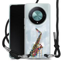 New Carry Case Transparent Stoff schwarz/silber