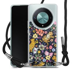 New Carry Case Transparent Stoff schwarz/silber