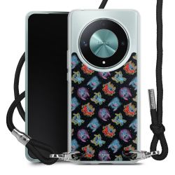 New Carry Case Transparent Stoff schwarz/silber