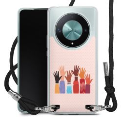 New Carry Case Transparent Stoff schwarz/silber