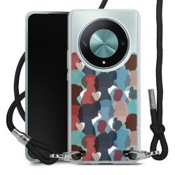 New Carry Case Transparent Stoff schwarz/silber