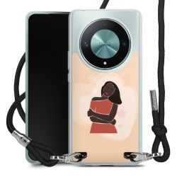 New Carry Case Transparent Stoff schwarz/silber