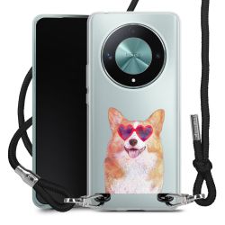 New Carry Case Transparent Stoff schwarz/silber