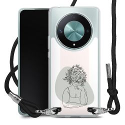 New Carry Case Transparent Stoff schwarz/silber