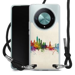 New Carry Case Transparent Stoff schwarz/silber