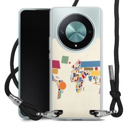 New Carry Case Transparent Stoff schwarz/silber