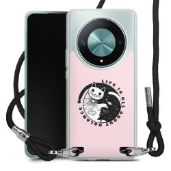 New Carry Case Transparent Stoff schwarz/silber