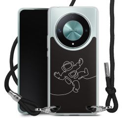 New Carry Case Transparent Stoff schwarz/silber