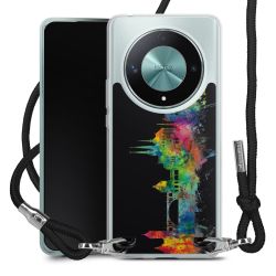 New Carry Case Transparent Stoff schwarz/silber