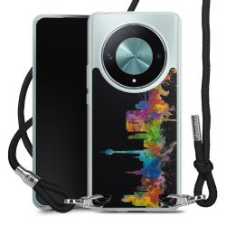 New Carry Case Transparent Stoff schwarz/silber