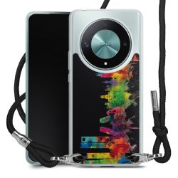 New Carry Case Transparent Stoff schwarz/silber