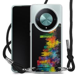 New Carry Case Transparent Stoff schwarz/silber