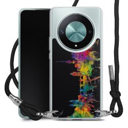 New Carry Case Transparent Stoff schwarz/silber