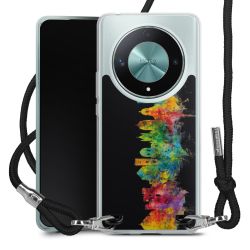 New Carry Case Transparent Stoff schwarz/silber