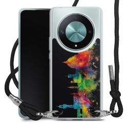 New Carry Case Transparent Stoff schwarz/silber