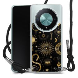 New Carry Case Transparent Stoff schwarz/silber