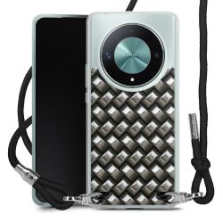 New Carry Case Transparent Stoff schwarz/silber