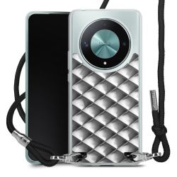 New Carry Case Transparent Stoff schwarz/silber