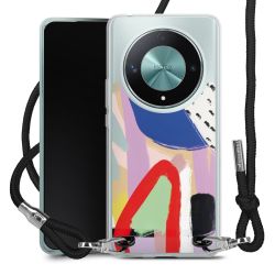 New Carry Case Transparent Stoff schwarz/silber