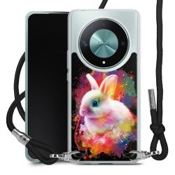 New Carry Case Transparent Stoff schwarz/silber