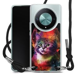 New Carry Case Transparent Stoff schwarz/silber