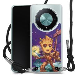 New Carry Case Transparent Stoff schwarz/silber