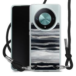 New Carry Case Transparent Stoff schwarz/silber