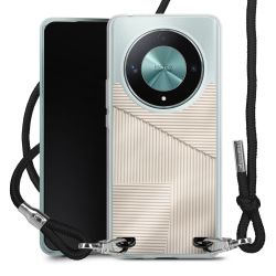 New Carry Case Transparent Stoff schwarz/silber