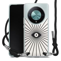 New Carry Case Transparent Stoff schwarz/silber