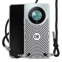 New Carry Case Transparent Stoff schwarz/silber