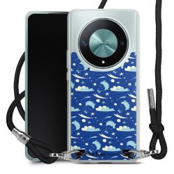 New Carry Case Transparent Stoff schwarz/silber