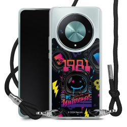 New Carry Case Transparent Stoff schwarz/silber