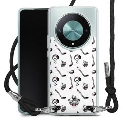 New Carry Case Transparent Stoff schwarz/silber